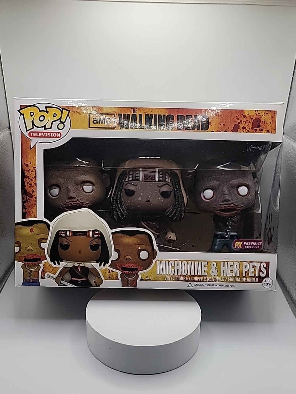 Funko Pop Michonne & Her Pets 3-Pack PX Exclusive New in box